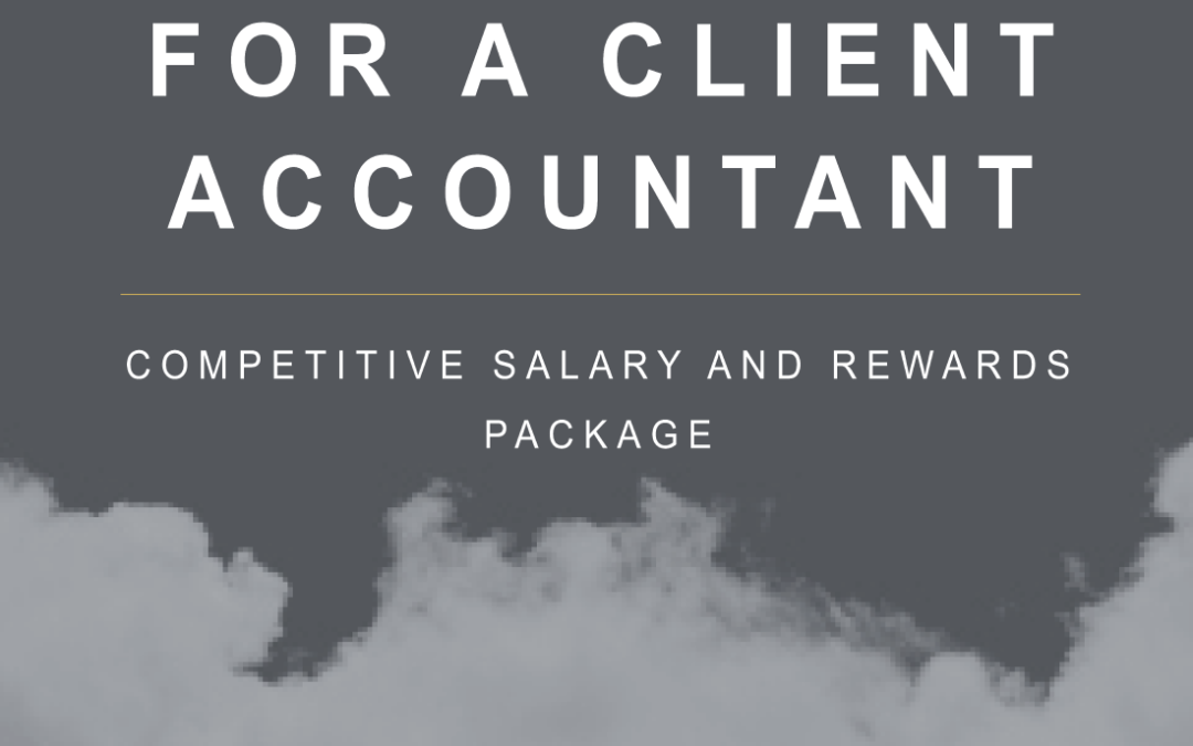 Exciting opportunity for a client accountant to join our IOM team!