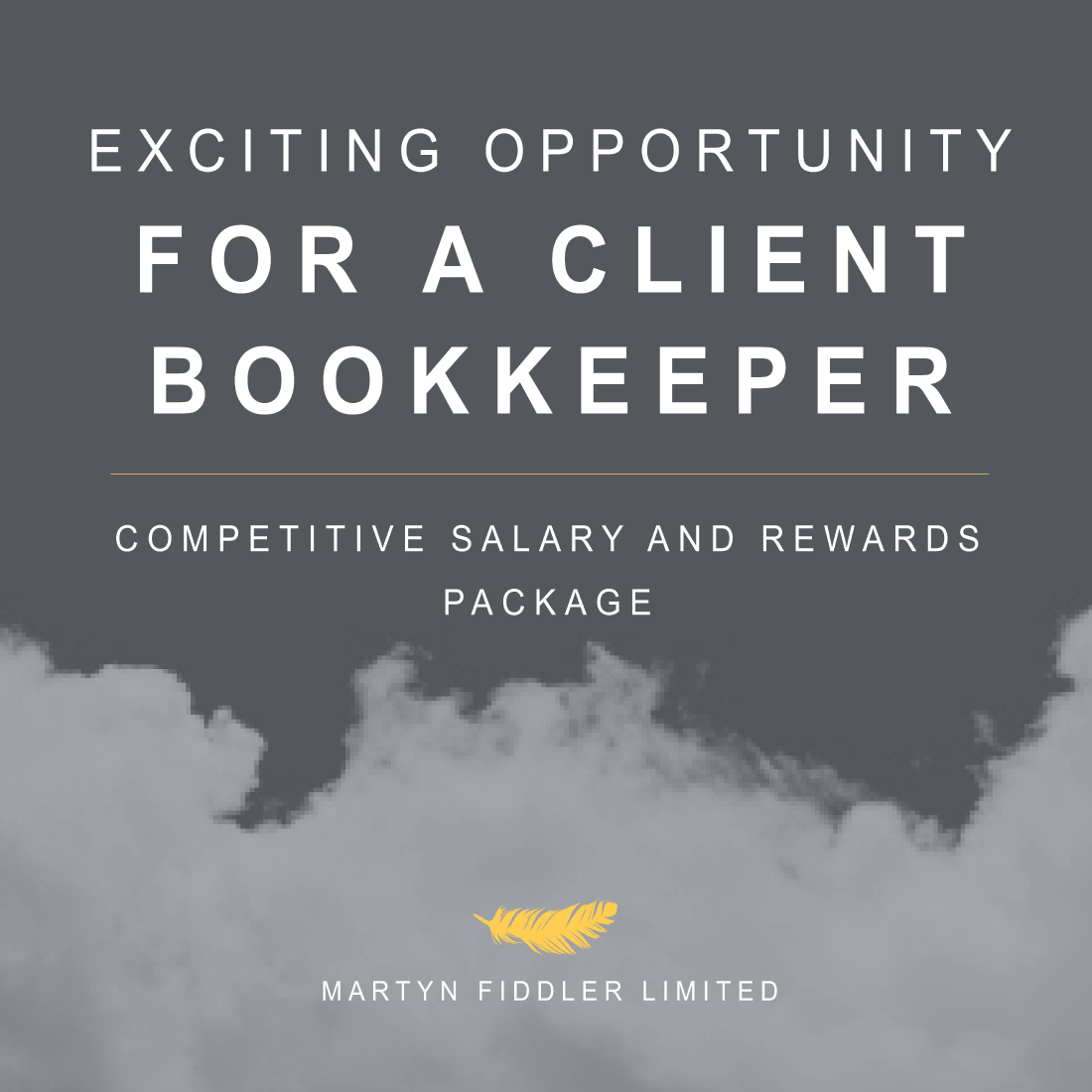 Exciting opportunity for a Client Bookeeper to join our team!